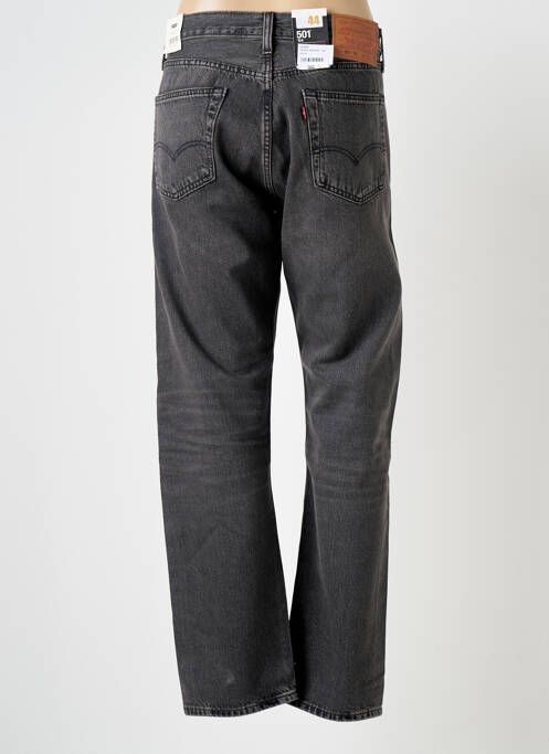 Jeans coupe droite fermeture zippée sous rabat boutonné taille normale noir LEVIS homme