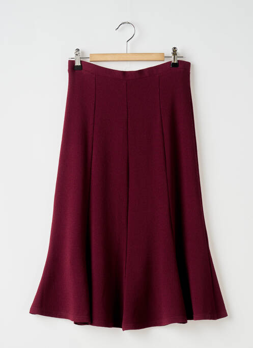 Jupe mi-longue coupe évasée violet WEILL femme