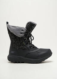Bottines/boots matière lisse talon de 4 à 6cm noir SKECHERS femme