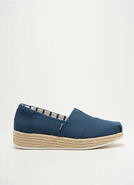 Espadrilles talon de 4 à 6cm bleu SKECHERS femme