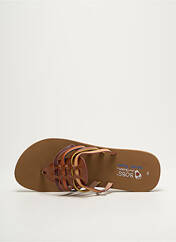 Tongs marron SKECHERS pour femme seconde vue