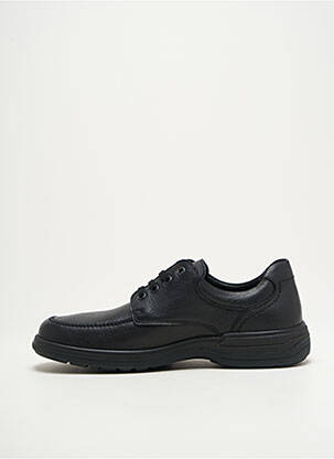 Baskets matière lisse bout rond noir MEPHISTO homme