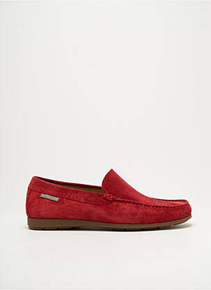 Chaussons/pantoufles semelle amovible bout carré rouge MEPHISTO homme
