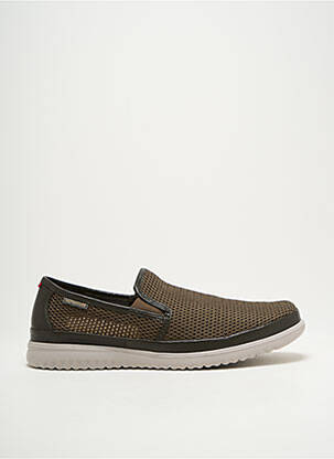 Slip ons tissage satiné bout rond vert MEPHISTO homme