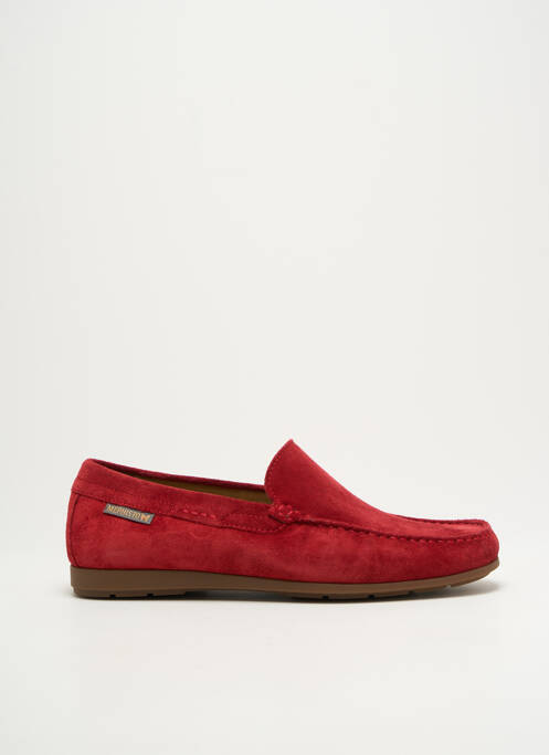 Chaussons/pantoufles semelle amovible bout carré rouge MEPHISTO homme