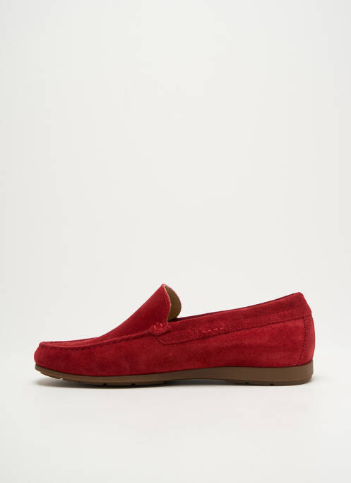 Chaussons/pantoufles semelle amovible bout carré rouge MEPHISTO homme