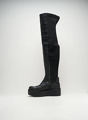 Cuissardes tissage satiné talon de 4 à 6cm noir PALOMA BARCELO femme