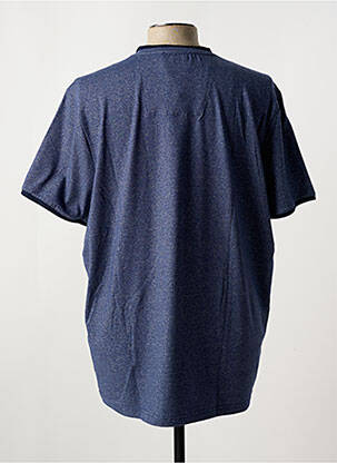 T-shirt coupe cintrée manches courtes bleu CAPTEN homme