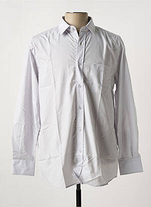 Chemise manches longues coupe droite gris ARMORIAL homme