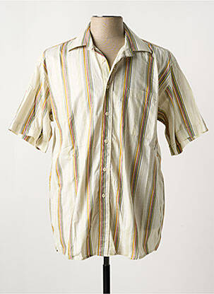 Chemise manches courtes coupe droite beige ARMORIAL homme