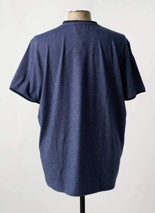 T-shirt coupe cintrée manches courtes bleu CAPTEN homme
