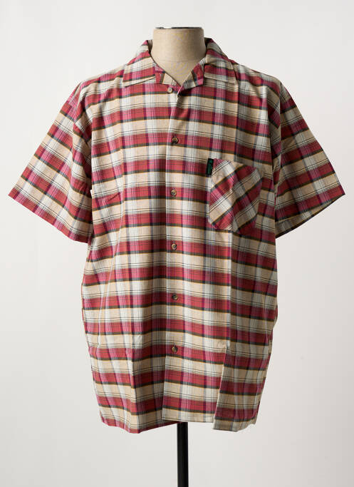 Chemise manches courtes rouge LA FORESTIERE pour homme