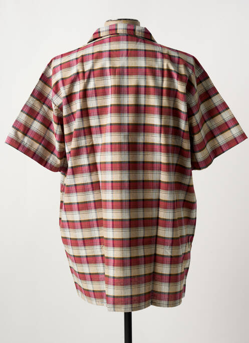 Chemise manches courtes rouge LA FORESTIERE pour homme