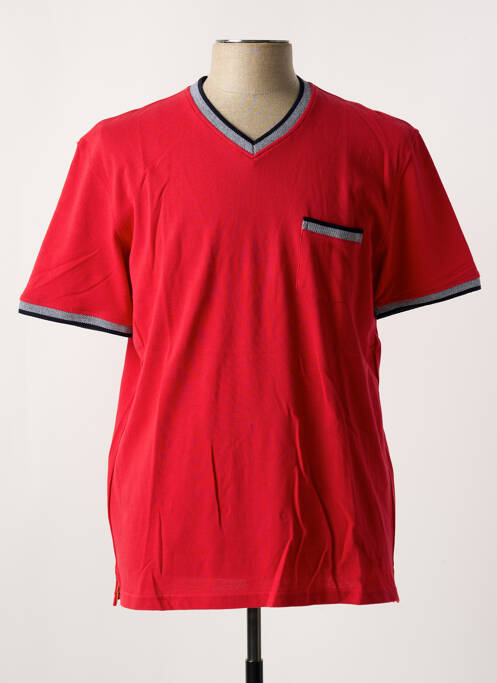 T-shirt rouge CASUAL SPIRIT pour homme