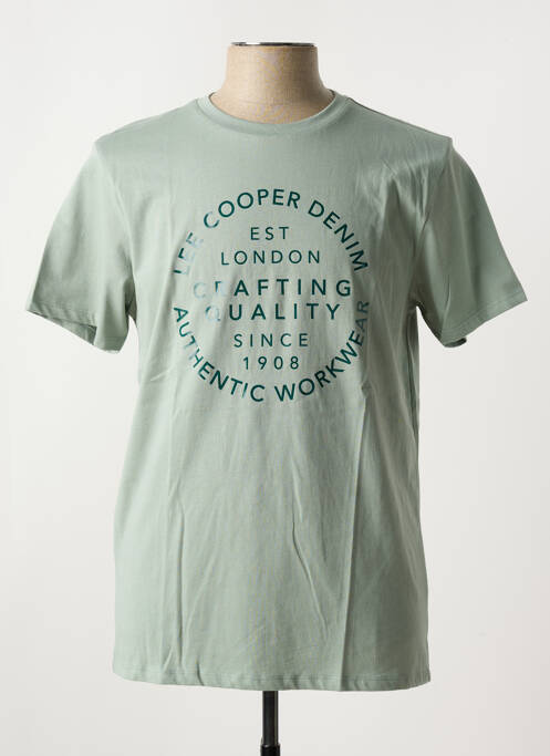 T-shirt vert LEE COOPER pour homme