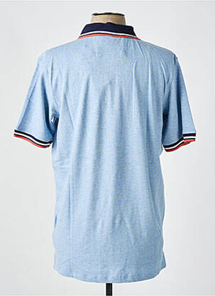 Polo coupe droite manches courtes bleu CASUAL SPIRIT homme