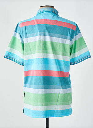 Polo coupe cintrée manches courtes bleu HAJO homme
