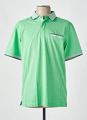 Polo coupe cintrée manches courtes vert HAJO homme