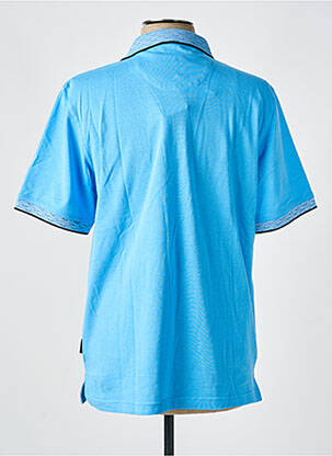Polo coupe cintrée manches courtes bleu HAJO homme