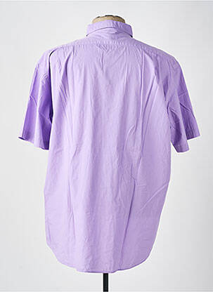 Chemise manches courtes coupe droite violet ARMORIAL homme