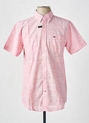 Chemise manches courtes rose DELAHAYE pour homme seconde vue
