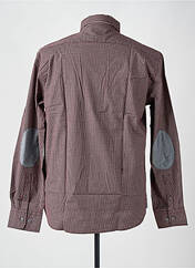 Chemise manches longues marron DELAHAYE pour homme seconde vue