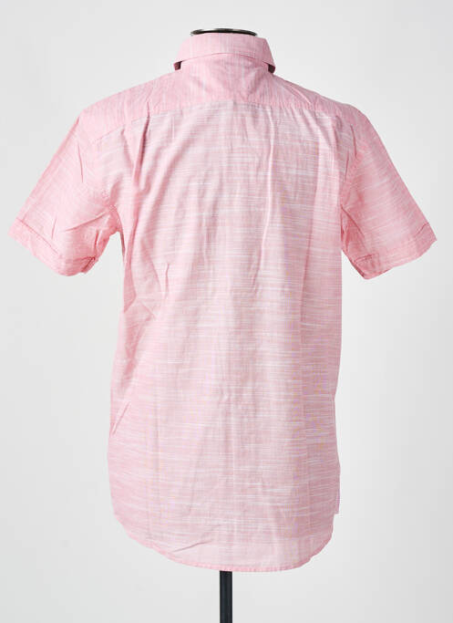 Chemise manches courtes coupe cintrée rose DELAHAYE homme