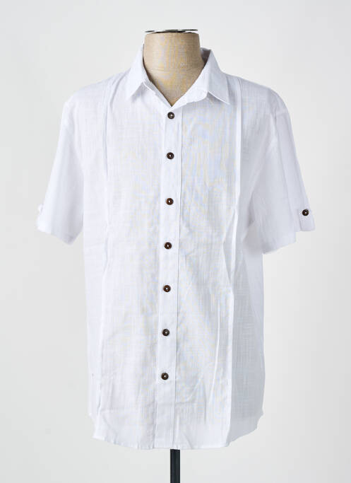 Chemise manches courtes blanc NATURAL STB pour homme