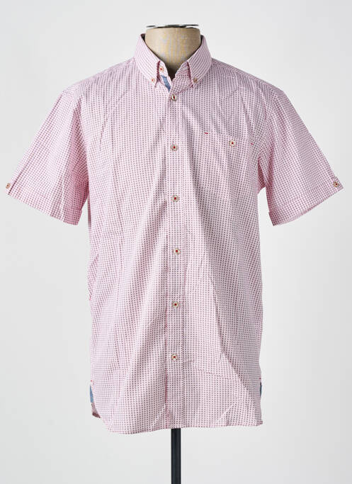 Chemise manches courtes rose COFOX pour homme