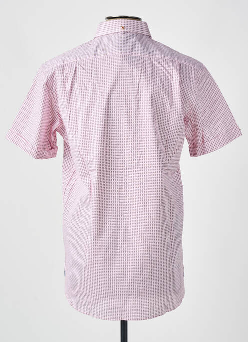 Chemise manches courtes rose COFOX pour homme