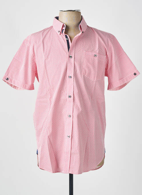 Chemise manches courtes rouge COFOX pour homme