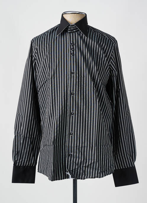 Chemise manches longues noir YVES DORSEY pour homme