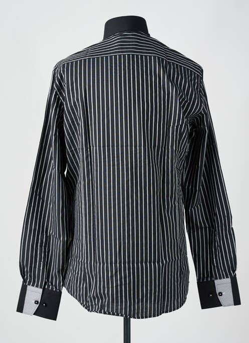 Chemise manches longues noir YVES DORSEY pour homme