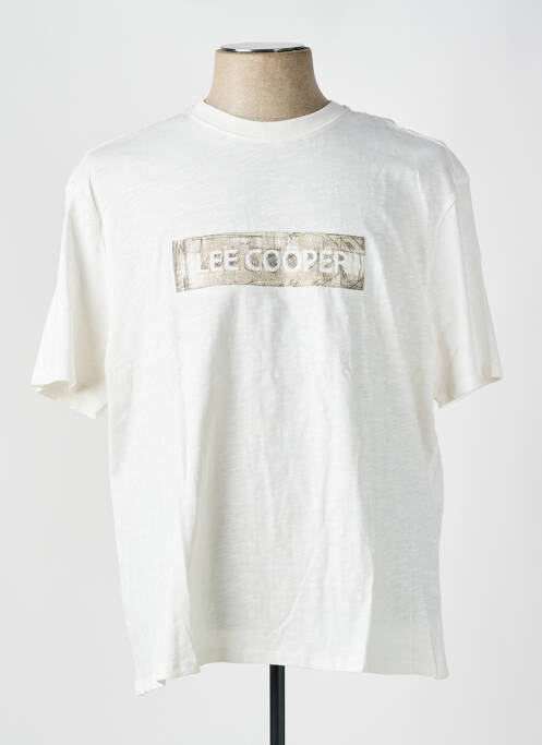 T-shirt blanc LEE COOPER pour homme