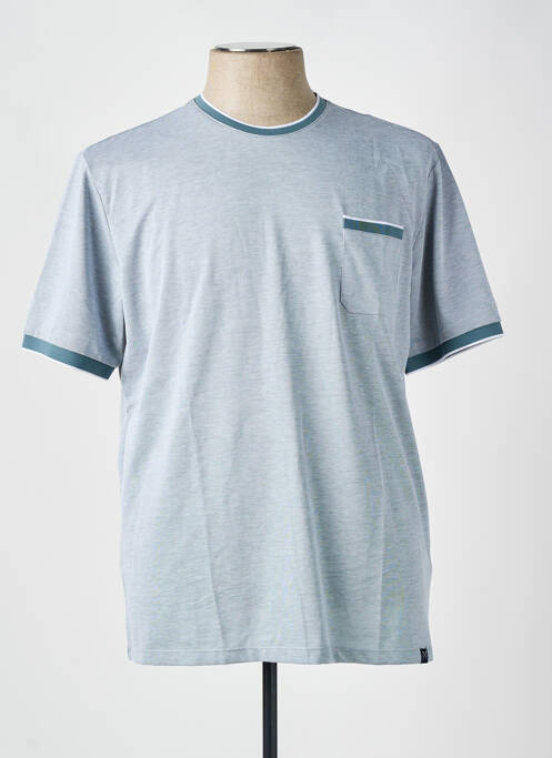 T-shirt bleu SHUTTON BLUE pour homme