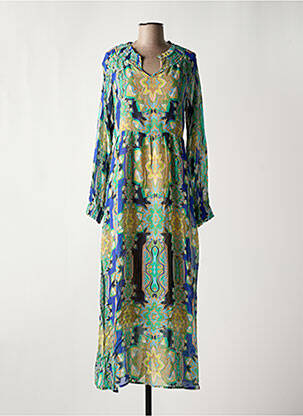 Robe longue manches longues manches longues bleu CREAM femme