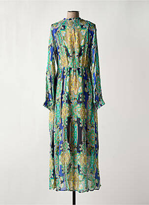 Robe longue manches longues manches longues bleu CREAM femme
