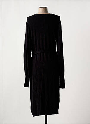Robe pull stretch manches longues noir KAFFE femme