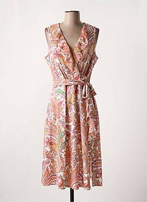 Robe mi-longue sans manche sans manche rose K-DESIGN femme