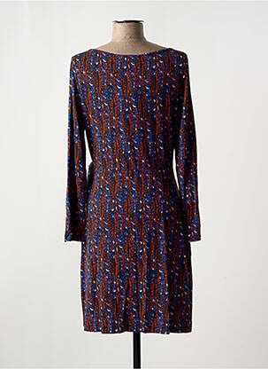Robe courte manches longues manches longues bleu SURKANA femme