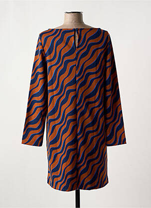 Robe courte manches longues manches longues marron SURKANA femme