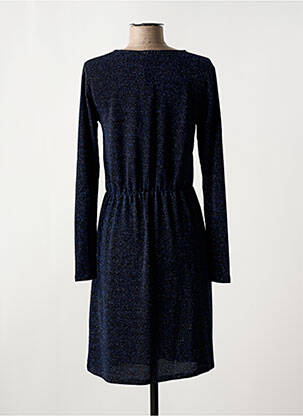 Robe mi-longue manches longues manches longues bleu KAFFE femme