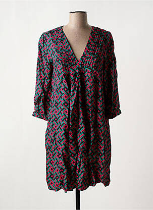 Robe courte manches 3/4 manches 3/4 noir FREEMAN T.PORTER femme