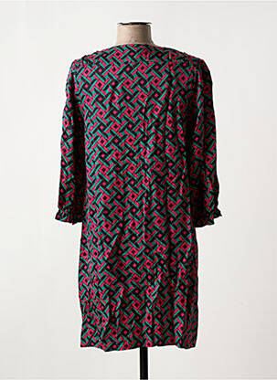 Robe courte coupe fluide manches 3/4 noir FREEMAN T.PORTER femme