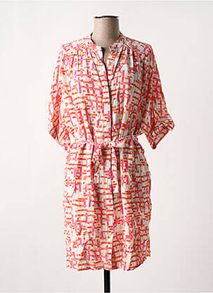 Robe courte manches 3/4 manches 3/4 orange ZILCH femme