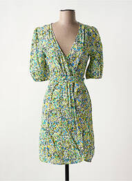 Robe courte manches courtes manches courtes jaune FREEMAN T.PORTER femme