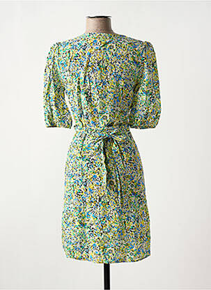 Robe courte manches courtes manches courtes jaune FREEMAN T.PORTER femme