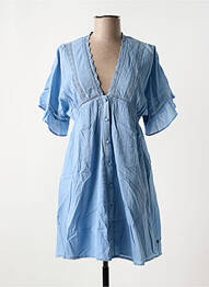 Robe courte manches courtes manches courtes bleu FREEMAN T.PORTER femme