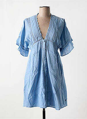 Robe courte manches courtes manches courtes bleu FREEMAN T.PORTER femme