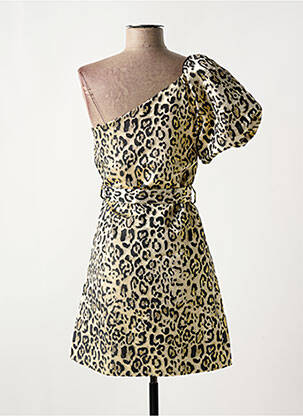 Robe courte manches courtes manches courtes or MAITE BY LOLA CASADEMUNT femme
